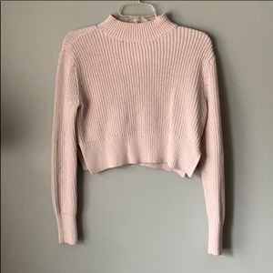 Pacsun LA Hearts Crop Top Knit Sweater Off white